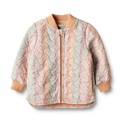 Wheat termo jacket Loui - Rainbow flowers